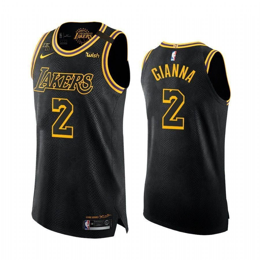 Mamba Forever Gianna Bryant Los Angeles Lakers Black Mamba Inspired 2 Basketball Jersey - JS442 