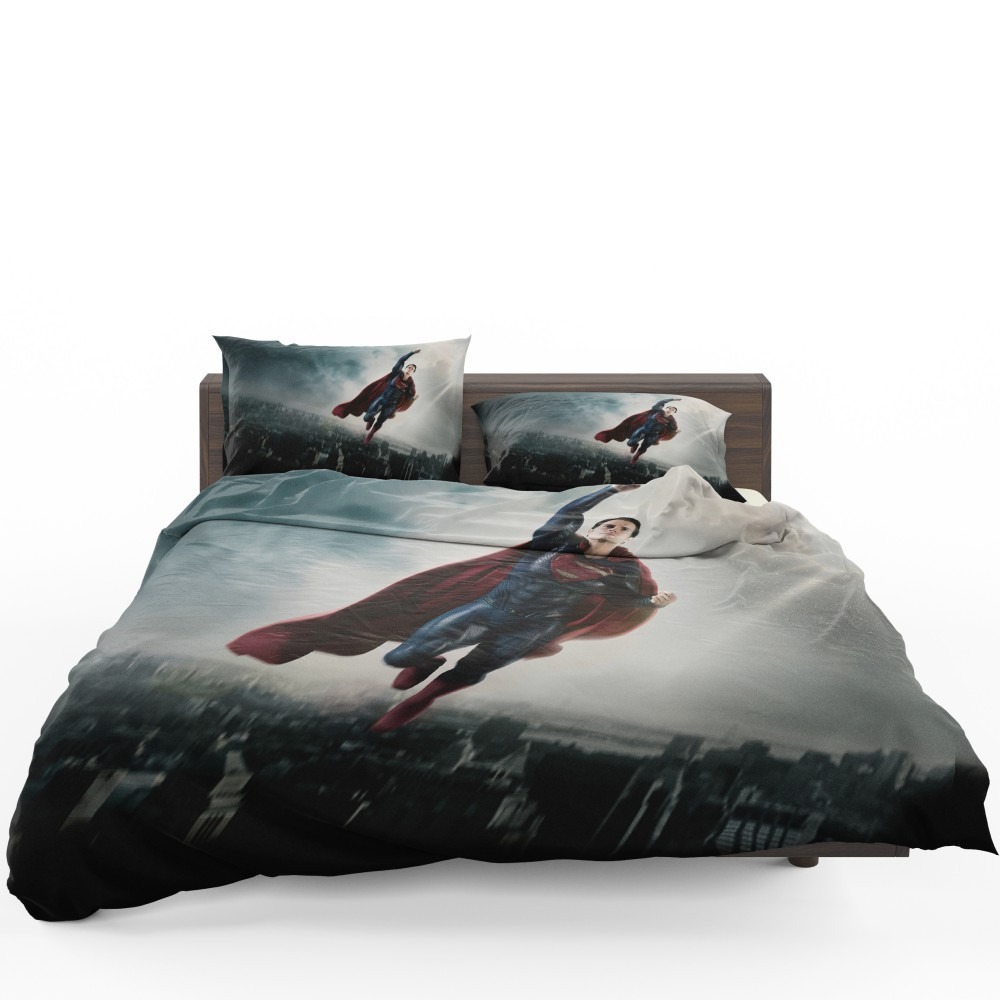 Man Of Steel Movie Superman Bedding Set - Custom Bedding Set