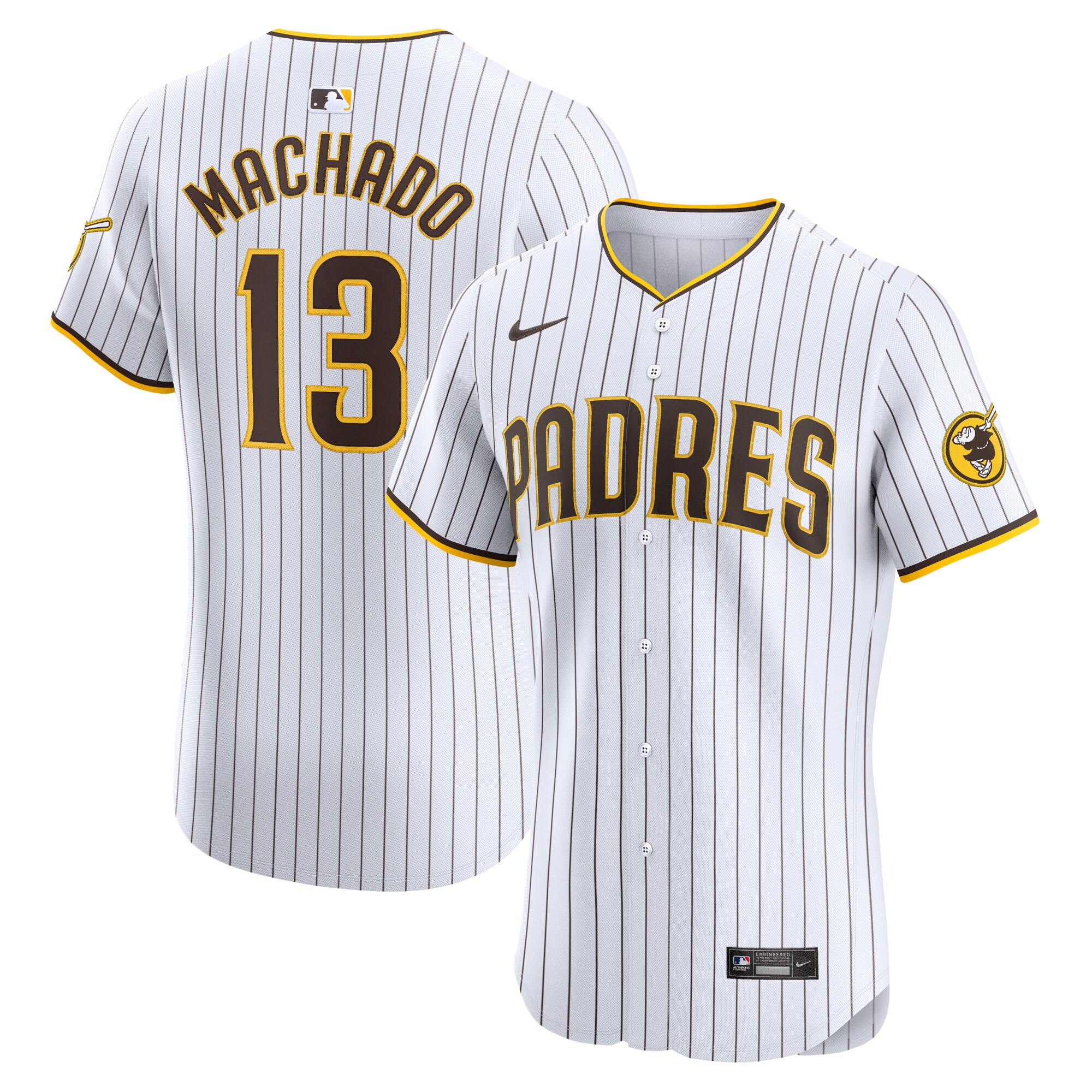 Manny Machado San Diego Padres Home Elite Baseball Jersey - White