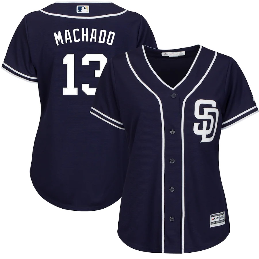 Manny Machado San Diego Padres Majestic Women's Cool Base Player Baseball Jersey - Navy