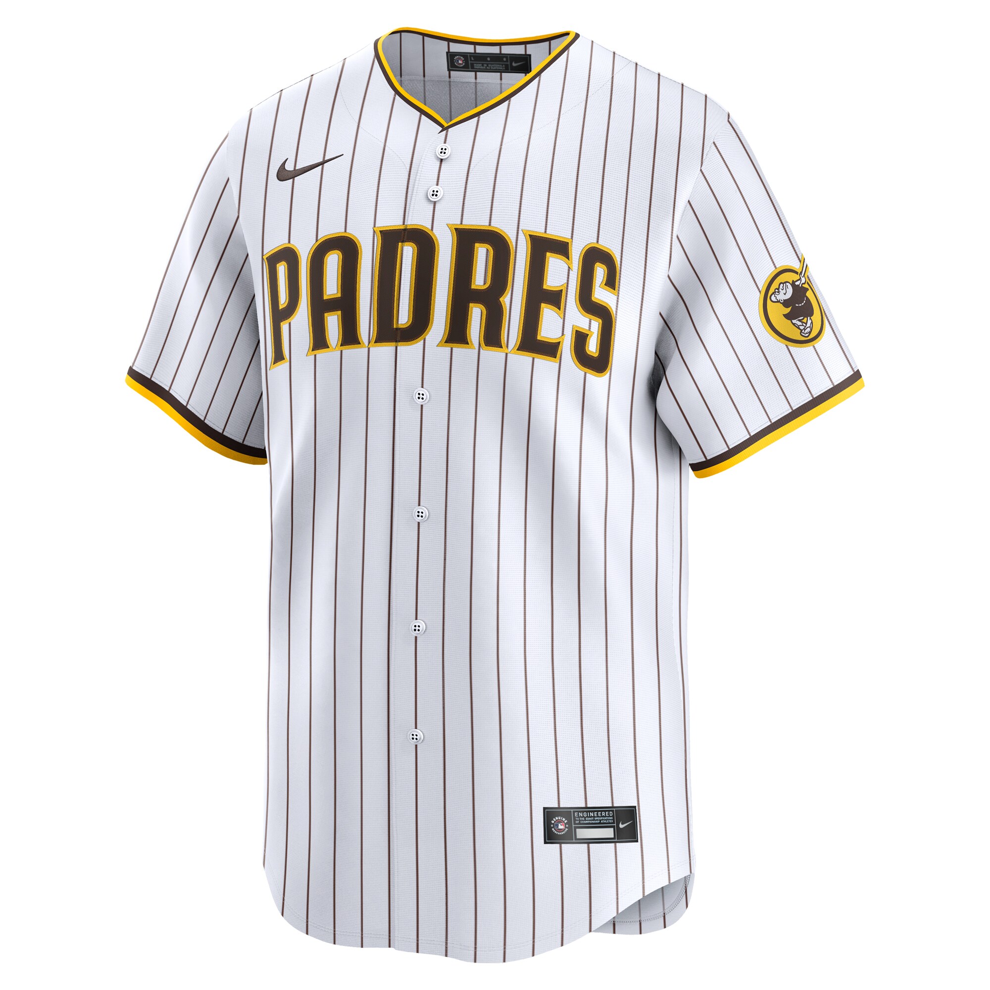 Alternative view of Manny Machado San Diego Padres Youth Home Limited Player Baseball Jersey – White