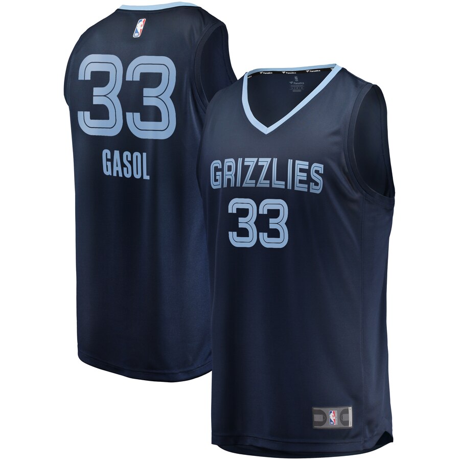 Marc Gasol Memphis Grizzlies Fanatics Branded Fast Break Replica Basketball Jersey - Navy