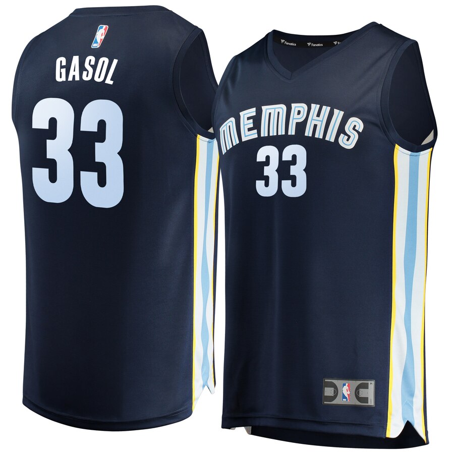 Marc Gasol Memphis Grizzlies Fanatics Branded Fast Break Replica Basketball Jersey Navy - Icon Edition