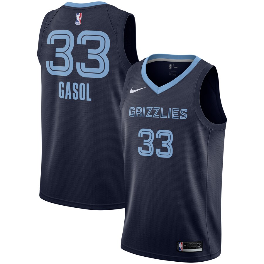 Marc Gasol Memphis Grizzlies Replica Swingman Basketball Jersey - Icon Edition - Navy