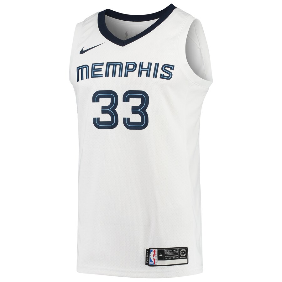 Alternative view of Marc Gasol Memphis Grizzlies Swingman Basketball Jersey - White