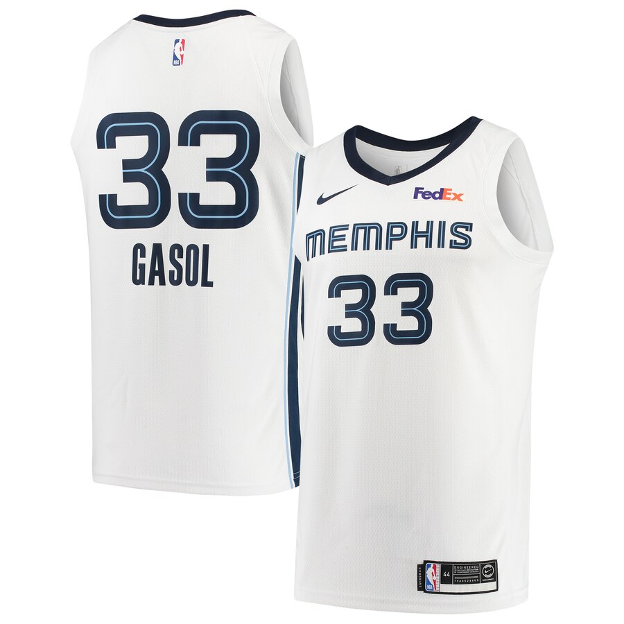 Marc Gasol Memphis Grizzlies Swingman Player Basketball Jersey - Association Edition - White