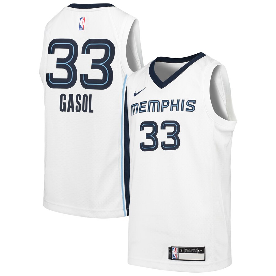 Marc Gasol Memphis Grizzlies Youth Swingman Basketball Jersey - Association Edition - White