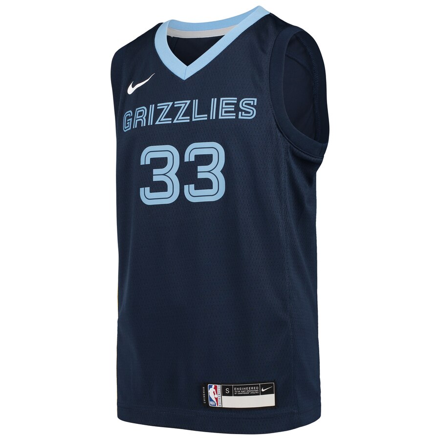 Alternative view of Marc Gasol Memphis Grizzlies Youth Swingman Basketball Jersey - Navy
