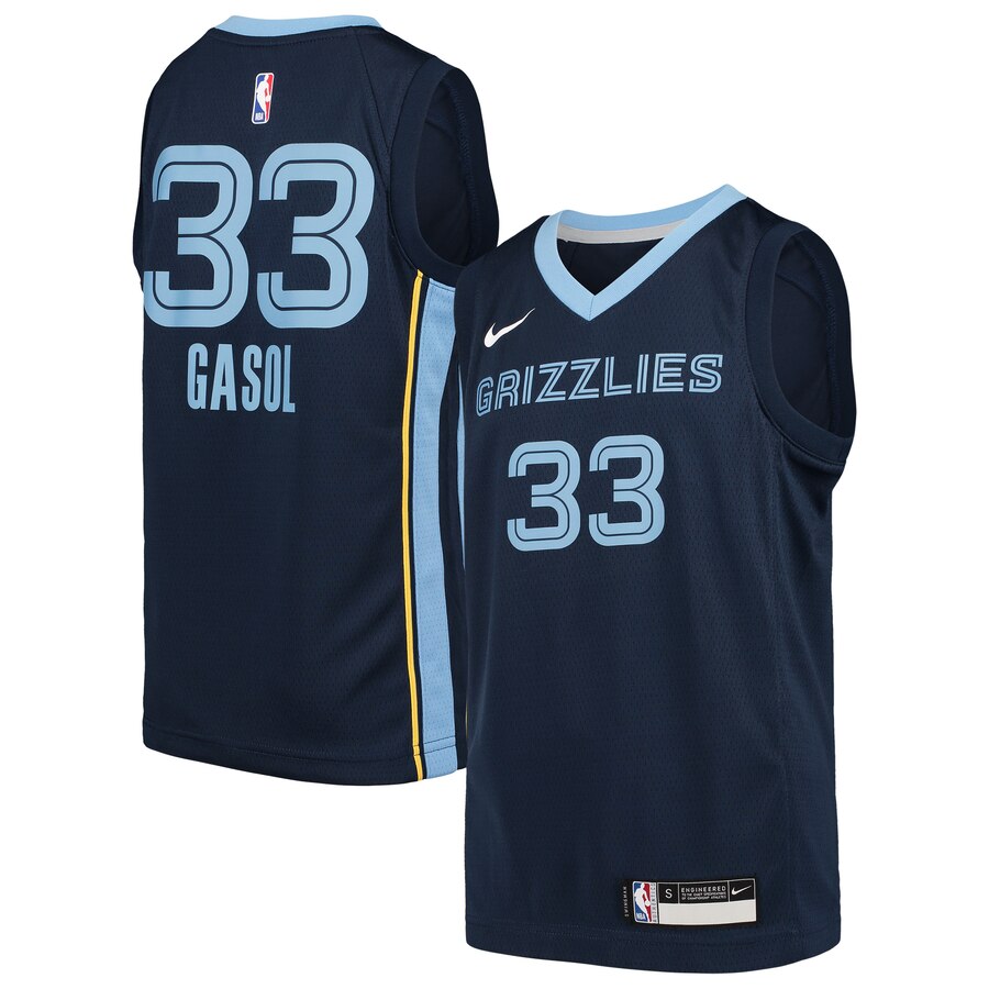 Marc Gasol Memphis Grizzlies Youth Swingman Basketball Jersey - Navy