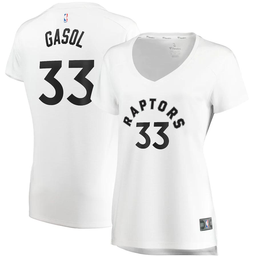 Marc Gasol Toronto Raptors Fanatics Branded Women's Fast Break Replica Player Basketball Jersey - Association Edition - White