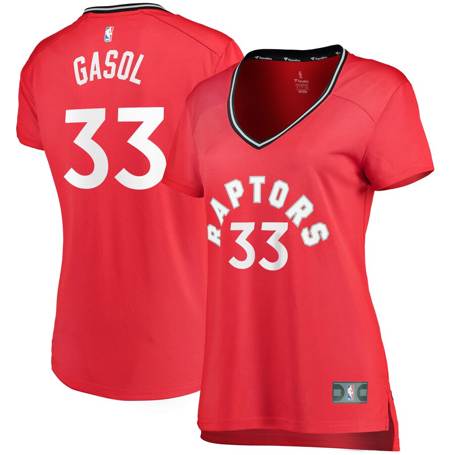 Marc Gasol Toronto Raptors Fanatics Branded Women's Fast Break Replica Player Basketball Jersey - Icon Edition - Red