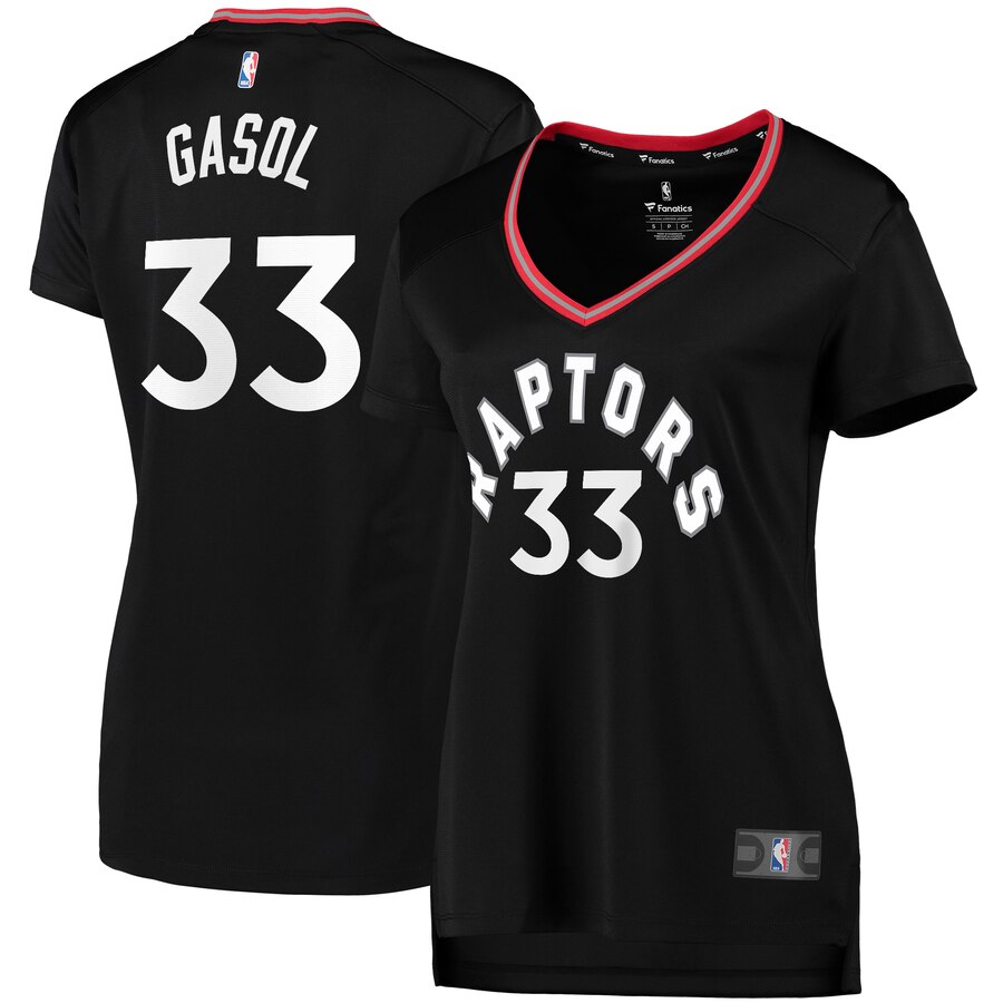 Marc Gasol Toronto Raptors Fanatics Branded Women's Fast Break Replica Player Basketball Jersey - Statement Edition - Black