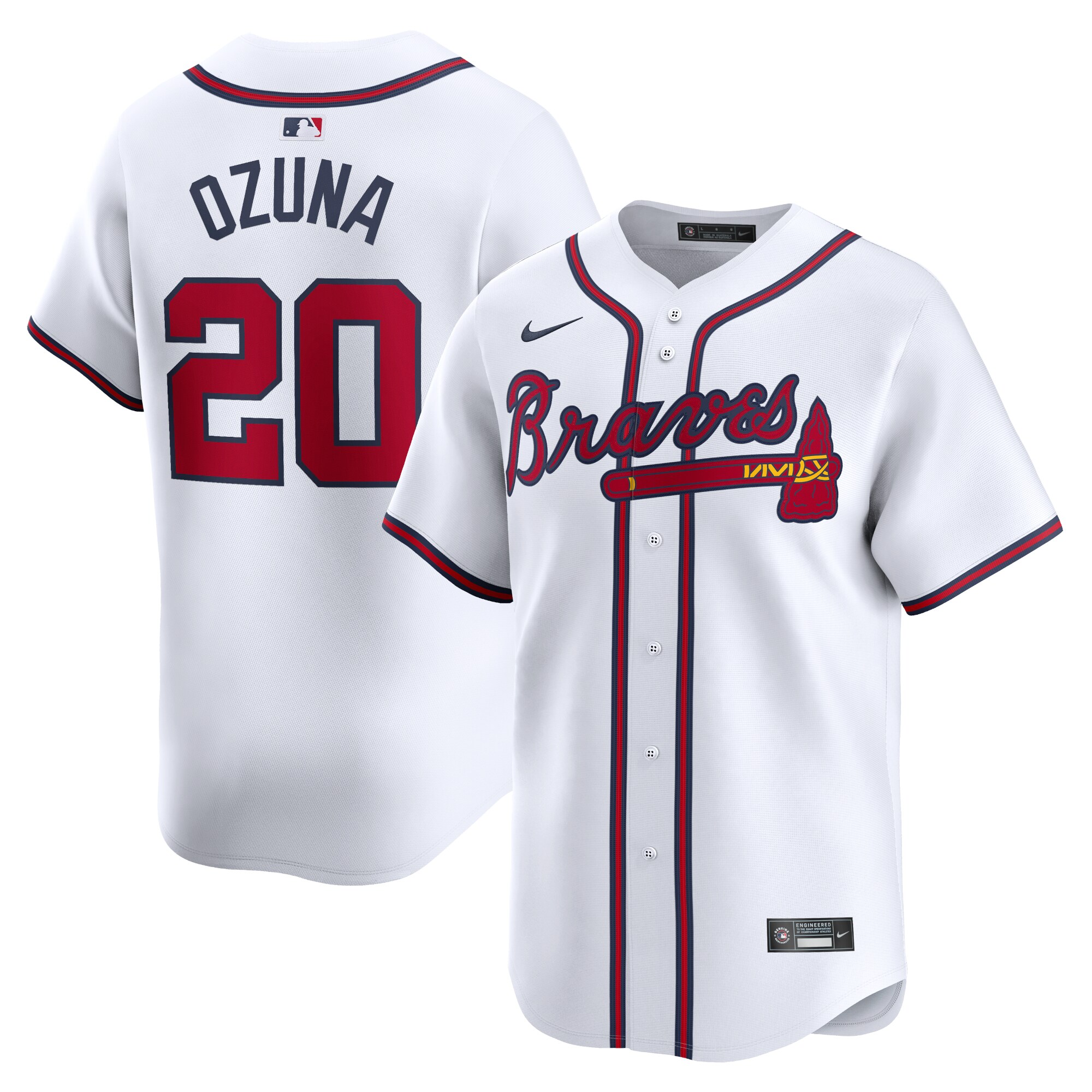 Marcell Ozuna Atlanta Braves Home Limited Player Baseball Jersey - White