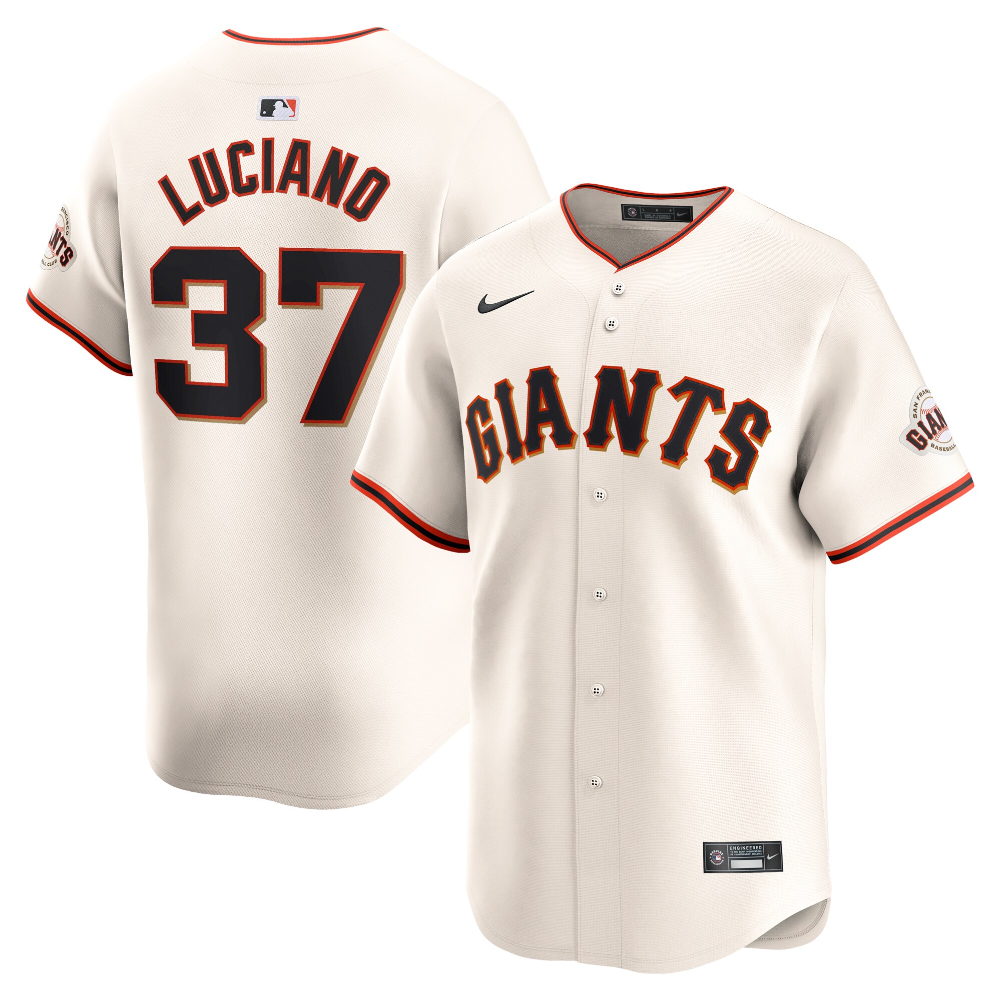 Marco Luciano San Francisco Giants Home Limited Player Baseball Jersey - Cream