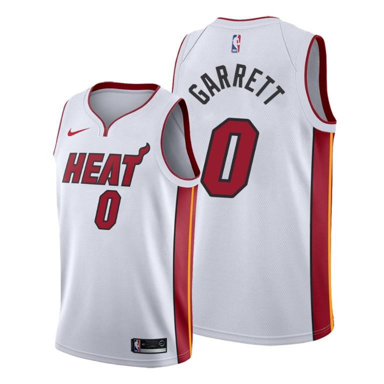 Marcus Garrett 0 Miami Heat Association Edition White Basketball Jersey - Men Basketball Jersey - JS983 