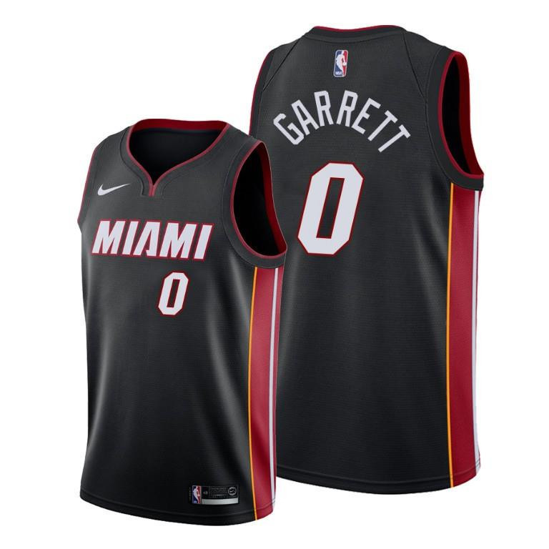 Marcus Garrett 0 Miami Heat Icon Edition Black Basketball Jersey - Men Basketball Jersey - JS935 