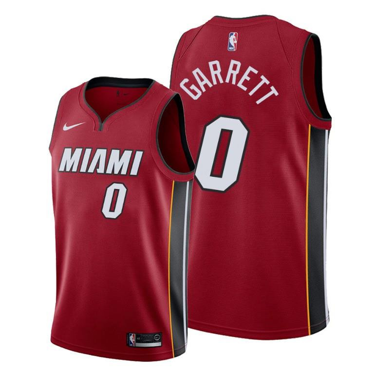 Marcus Garrett 0 Miami Heat Statement Edition Red Basketball Jersey - Men Basketball Jersey - JS969 