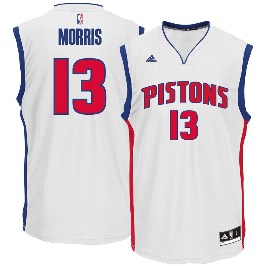 Marcus Morris Detroit Pistons Adidas Home Replica Basketball Jersey - White