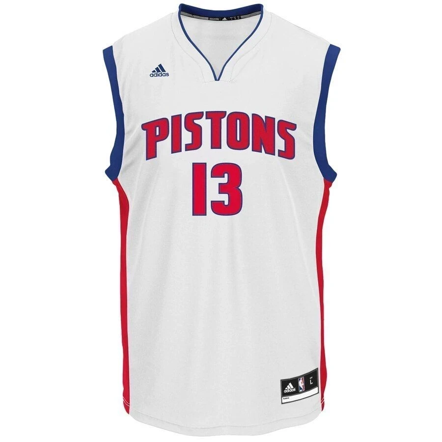 Alternative view of Marcus Morris Detroit Pistons Home Basketball Jersey - White - JS242 