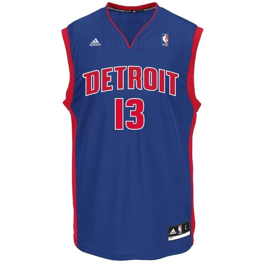 Alternative view of Marcus Morris Detroit Pistons Road Basketball Jersey - Royal - JS765 