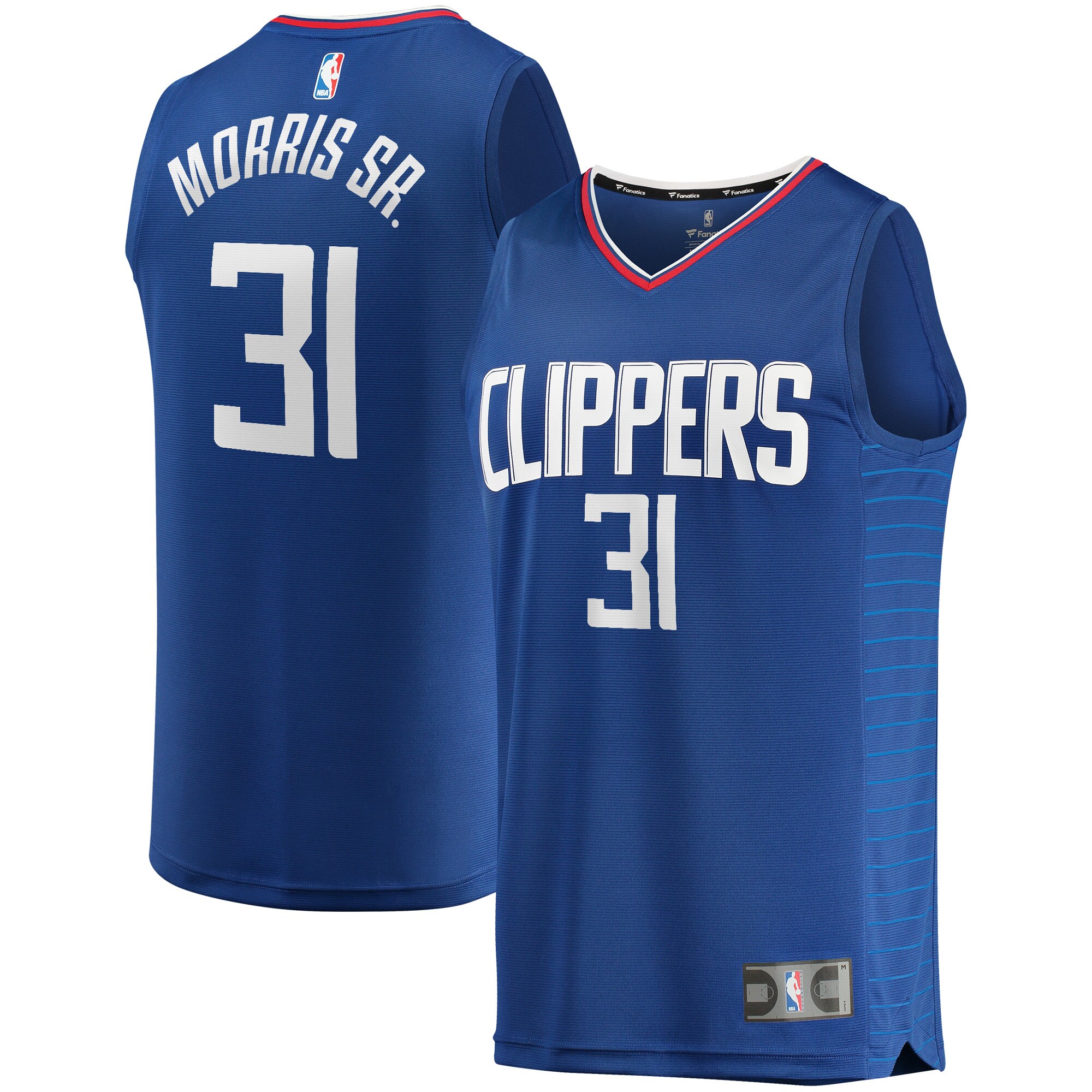 Marcus Morris La Clippers Fanatics Branded Fast Break Road Player Basketball Jersey - Royal