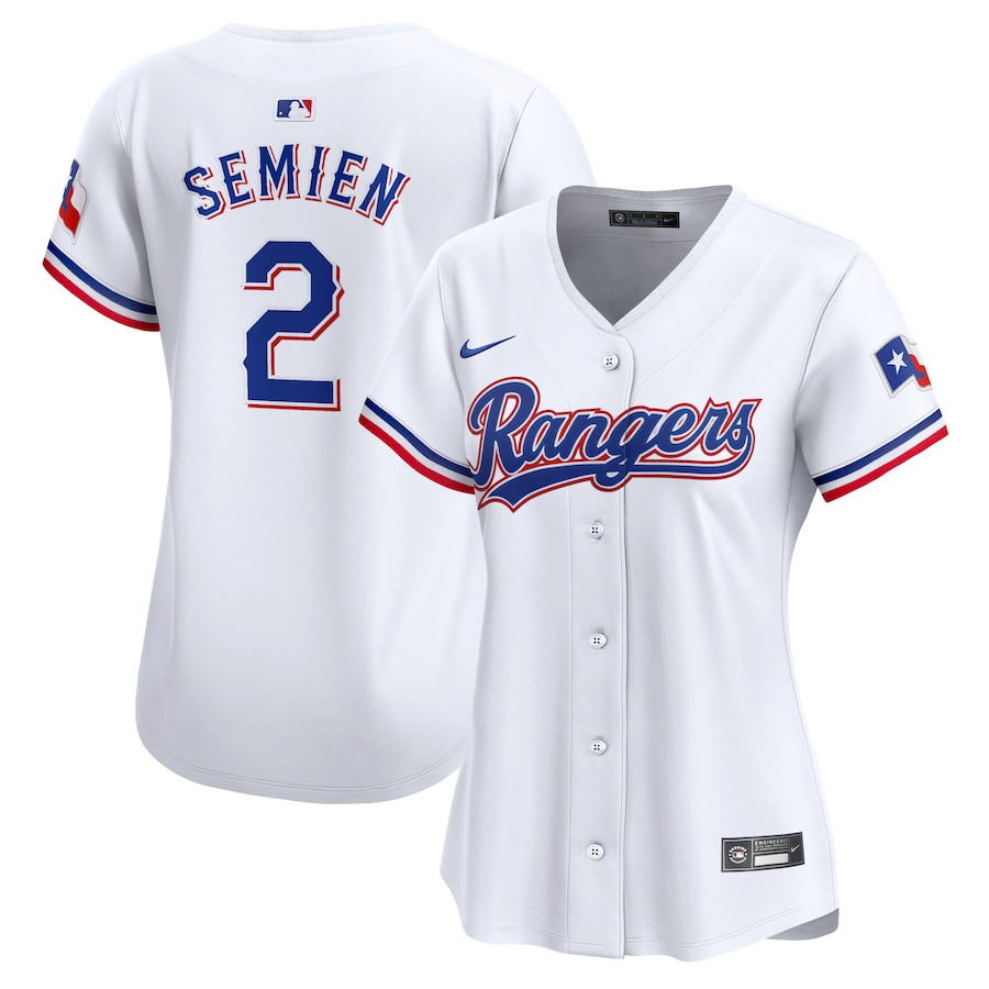 Marcus Semien 2 Texas Rangers Women Home Limited Player Baseball Jersey - White - JS482 