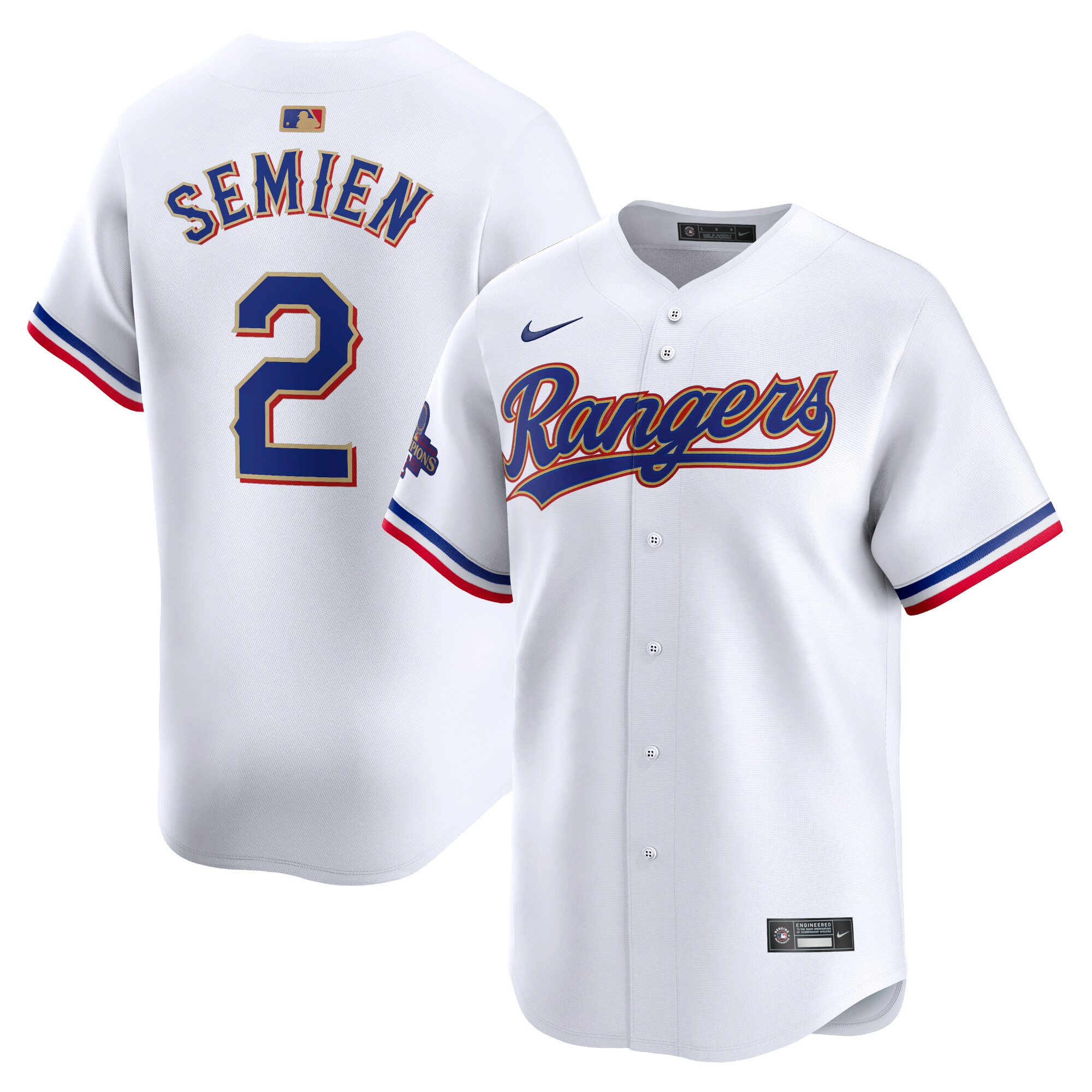Marcus Semien Texas Rangers 2024 Gold Collection Limited Player Baseball JerseyÃƒâ€šÃ‚Â ÃƒÂ¢Ã¢â€šÂ¬Ã¢â‚¬Å“ White