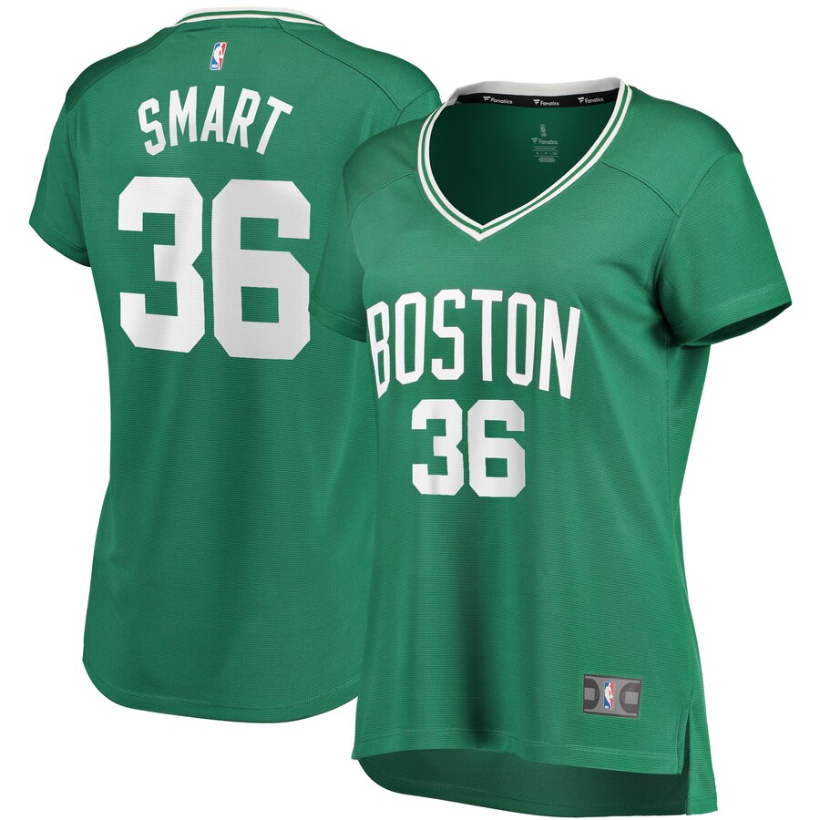 Marcus Smart Boston Celtics Fanatics Branded Women's Fast Break Replica Player Basketball Jersey - Icon Edition - Kelly Green