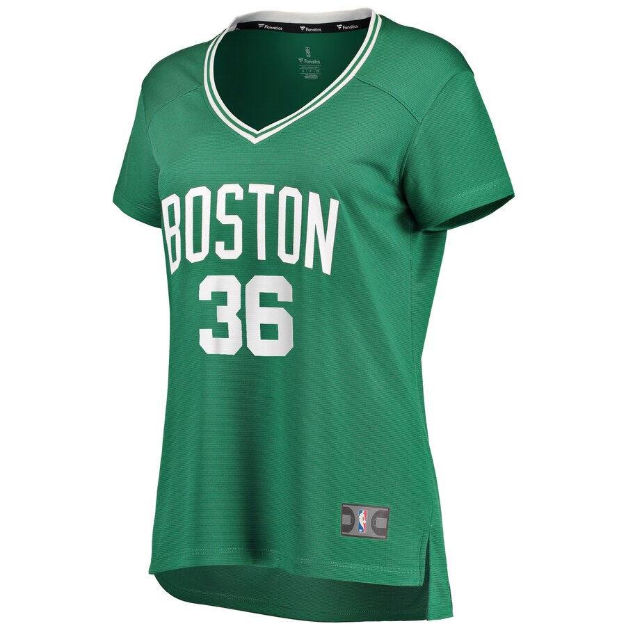 Alternative view of Marcus Smart Boston Celtics Fanatics Branded Women's Fast Break Replica Player Basketball Jersey - Icon Edition - Kelly Green