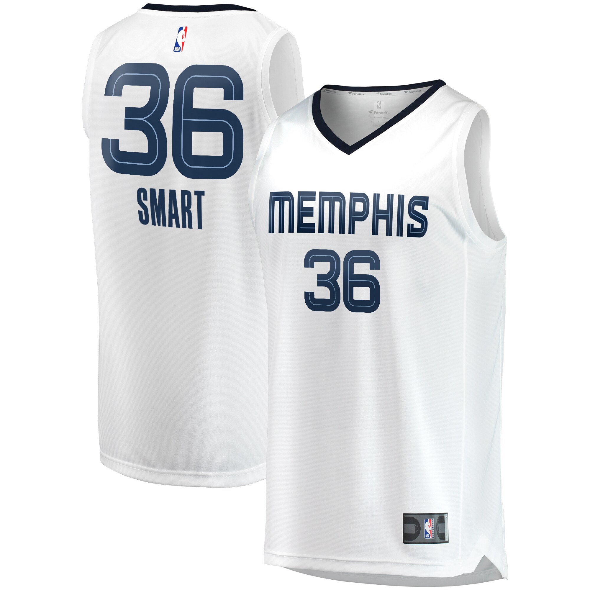 Marcus Smart Memphis Grizzlies Fanatics Fast Break Player Basketball Jersey - Association Edition - White