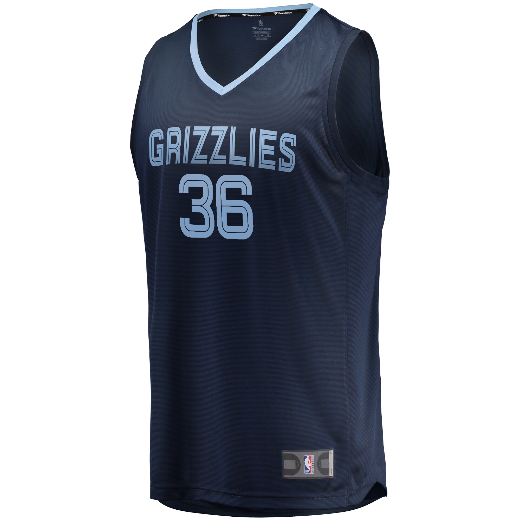 Alternative view of Marcus Smart Memphis Grizzlies Fanatics Fast Break Player Basketball Jersey - Icon Edition - Navy
