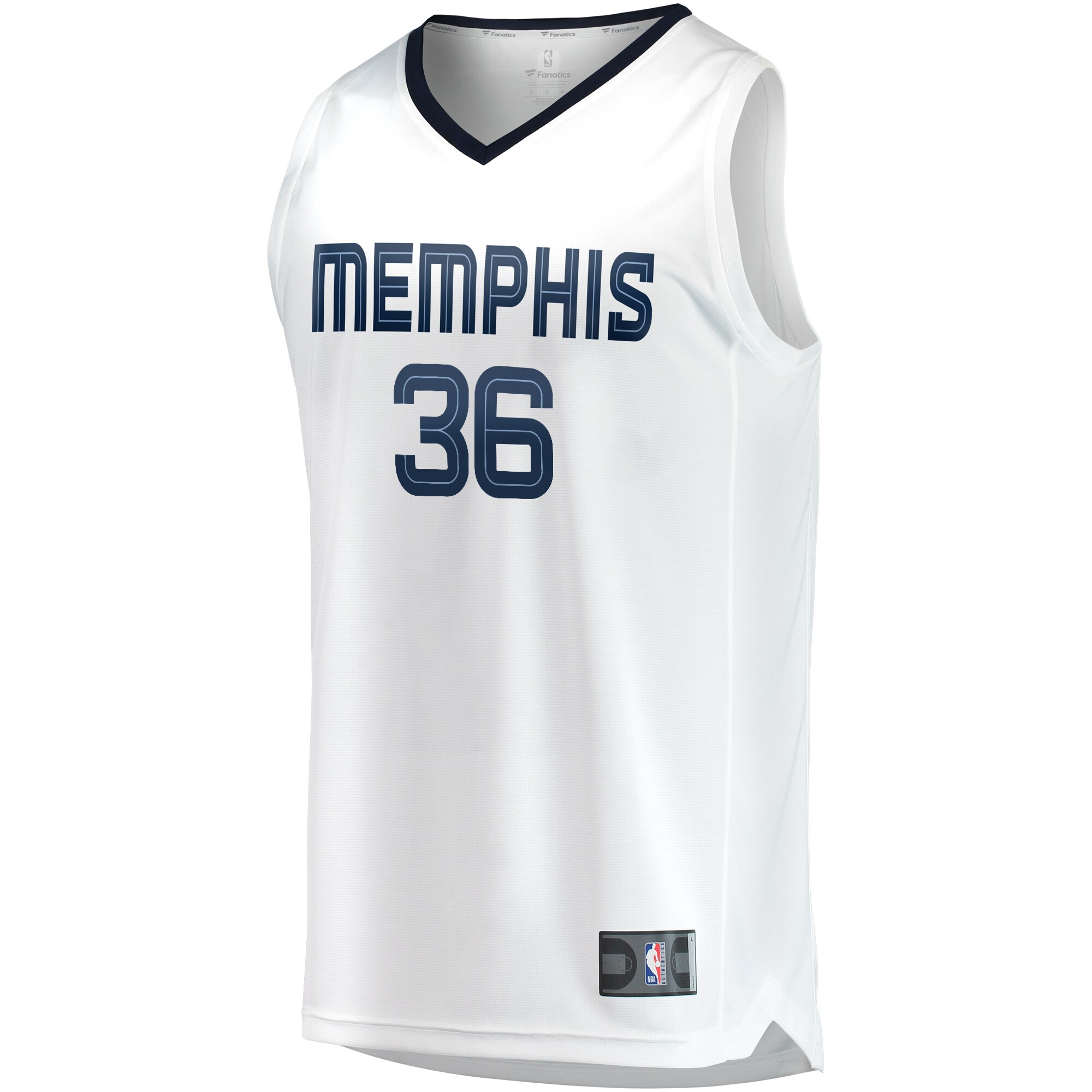 Alternative view of Marcus Smart Memphis Grizzlies Fanatics Youth Fast Break Player Basketball Jersey - Association Edition - White