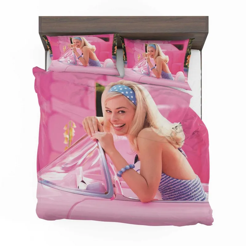 Alternative view of Margot Robbie As Baribe Barbie Adventure Bedding Set - Custom Bedding Set