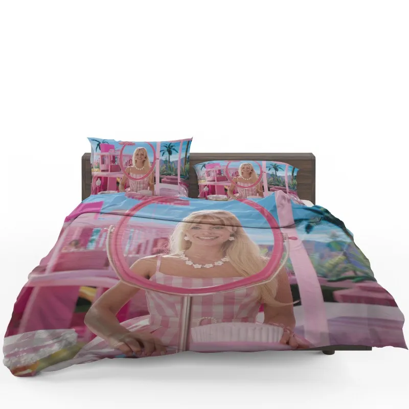 Margot Robbie Barbies Movie Reimagined Bedding Set - Custom Bedding Set