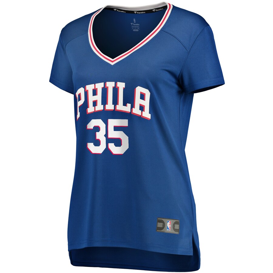 Alternative view of Marial Shayok Philadelphia 76ers Fanatics Branded Women's Fast Break Replica Player Basketball Jersey - Icon Edition - Royal