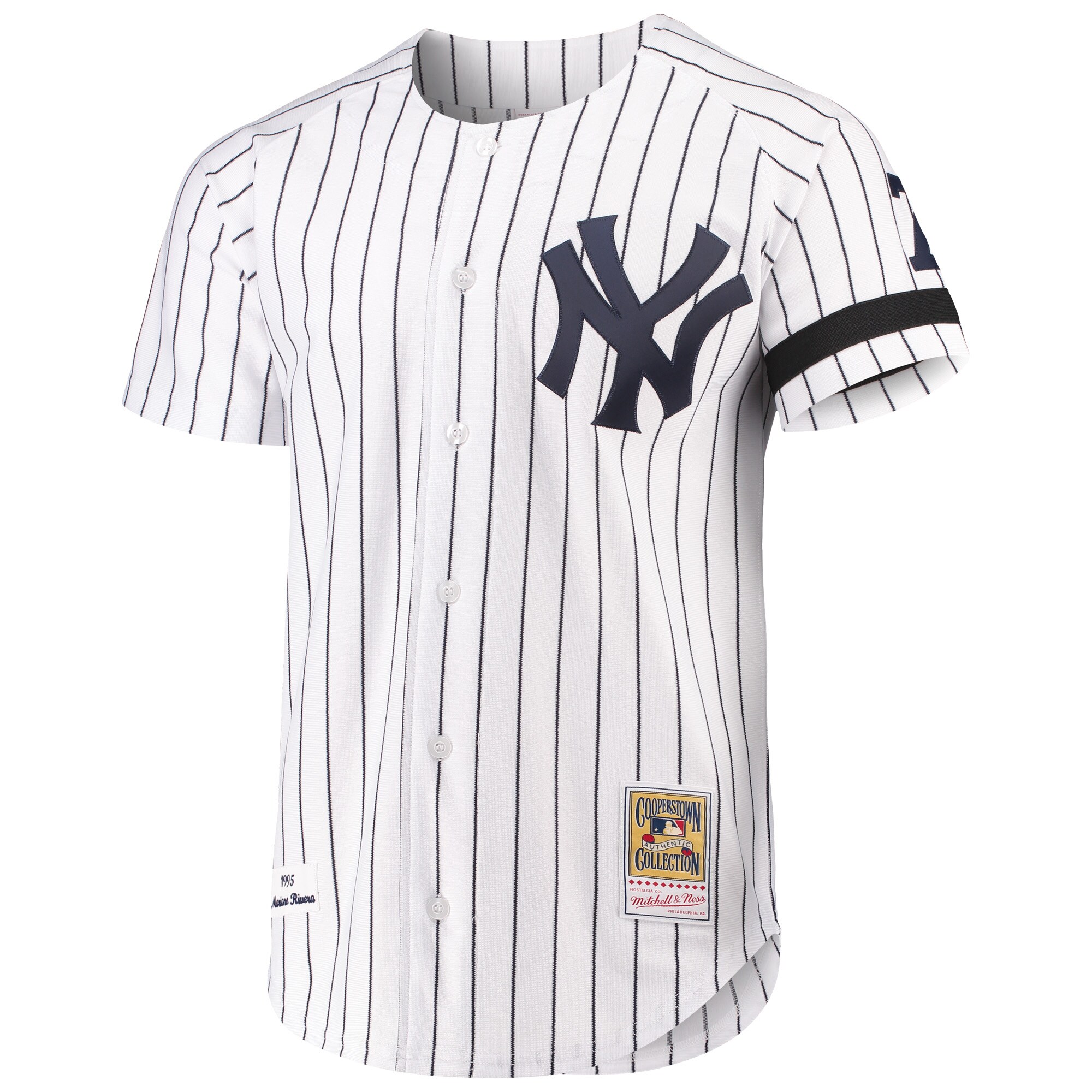 Alternative view of Mariano Rivera New York Yankees Mitchell & Ness Authentic Baseball Jersey - White