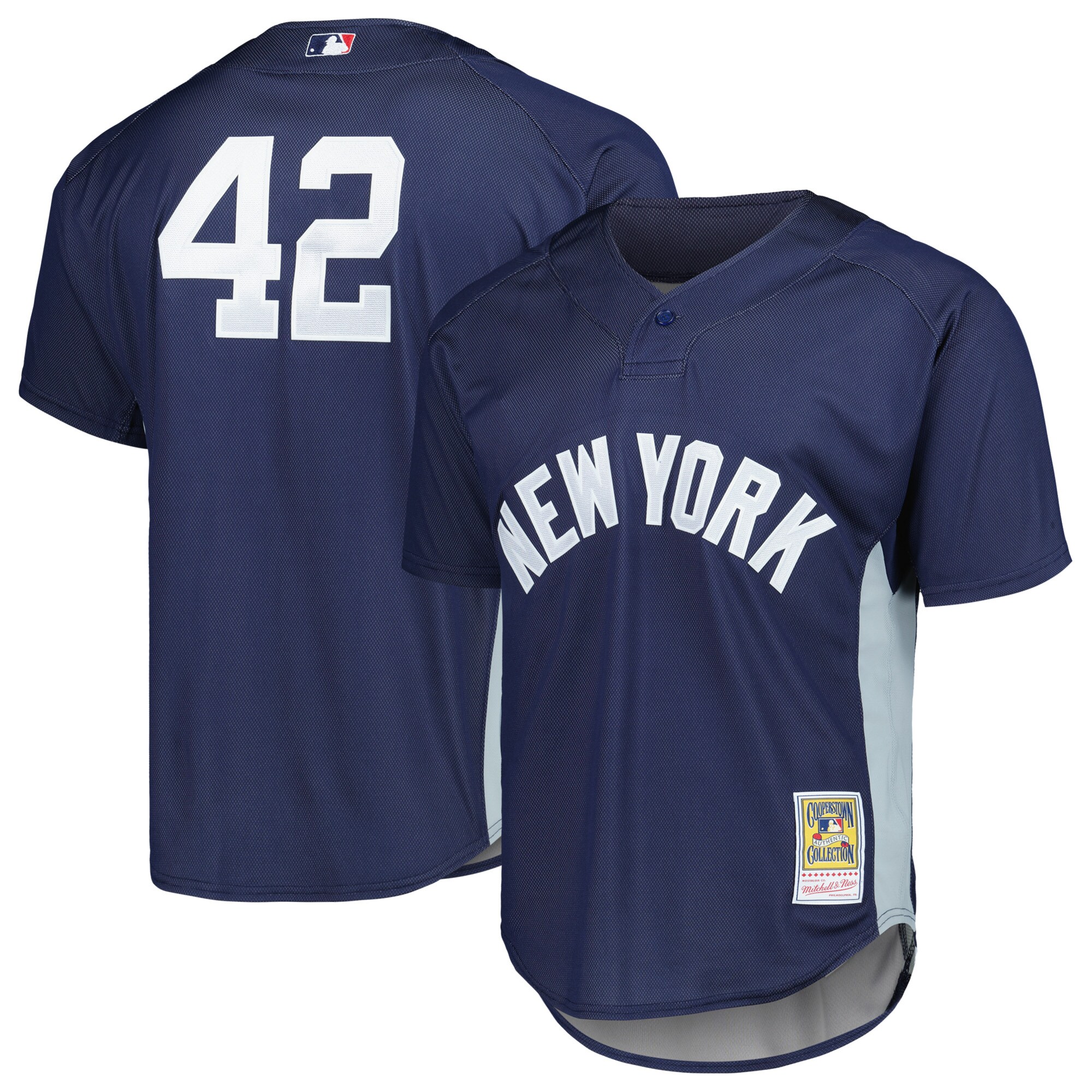 Mariano Rivera New York Yankees Mitchell & Ness Cooperstown Collection 2009 Batting Practice Baseball Jersey - Navy