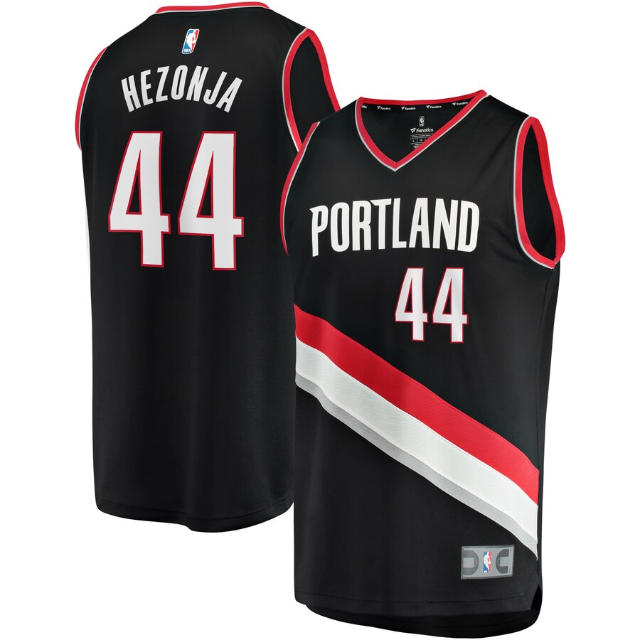 Mario Hezonja Portland Trail Blazers Fanatics Branded Fast Break Replica Basketball Jersey Black - Icon Edition