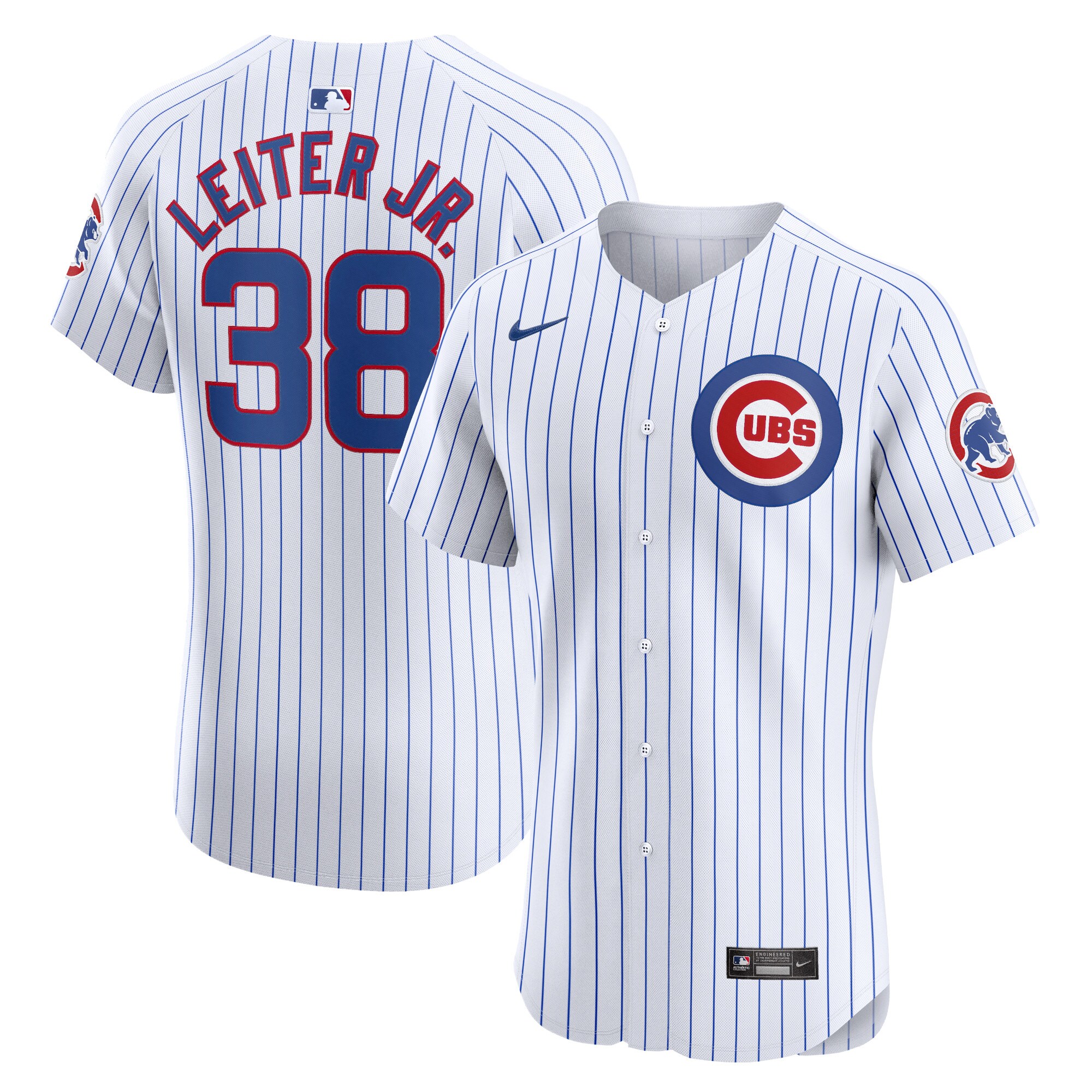Mark Leiter Jr. Chicago Cubs Home Elite Player Baseball Jersey - White