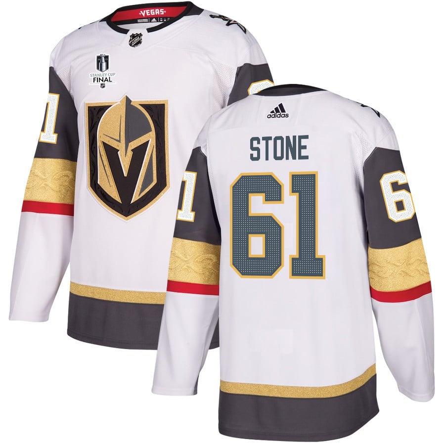 Mark Stone 61 Vegas Golden Knights Stanley Cup 2023 Final Patch Away Breakaway Men Hockey Jersey - White - JS548 