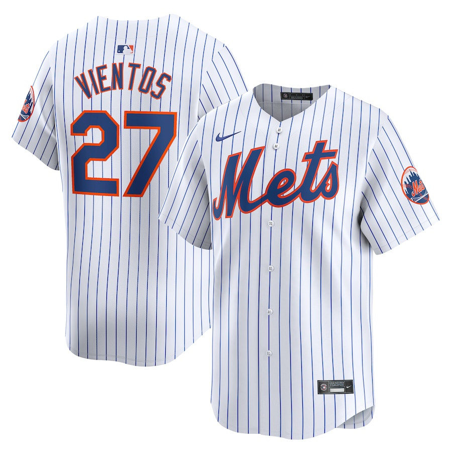 Mark Vientos 27 New York Mets Home Limited Player Men Baseball Jersey - White 