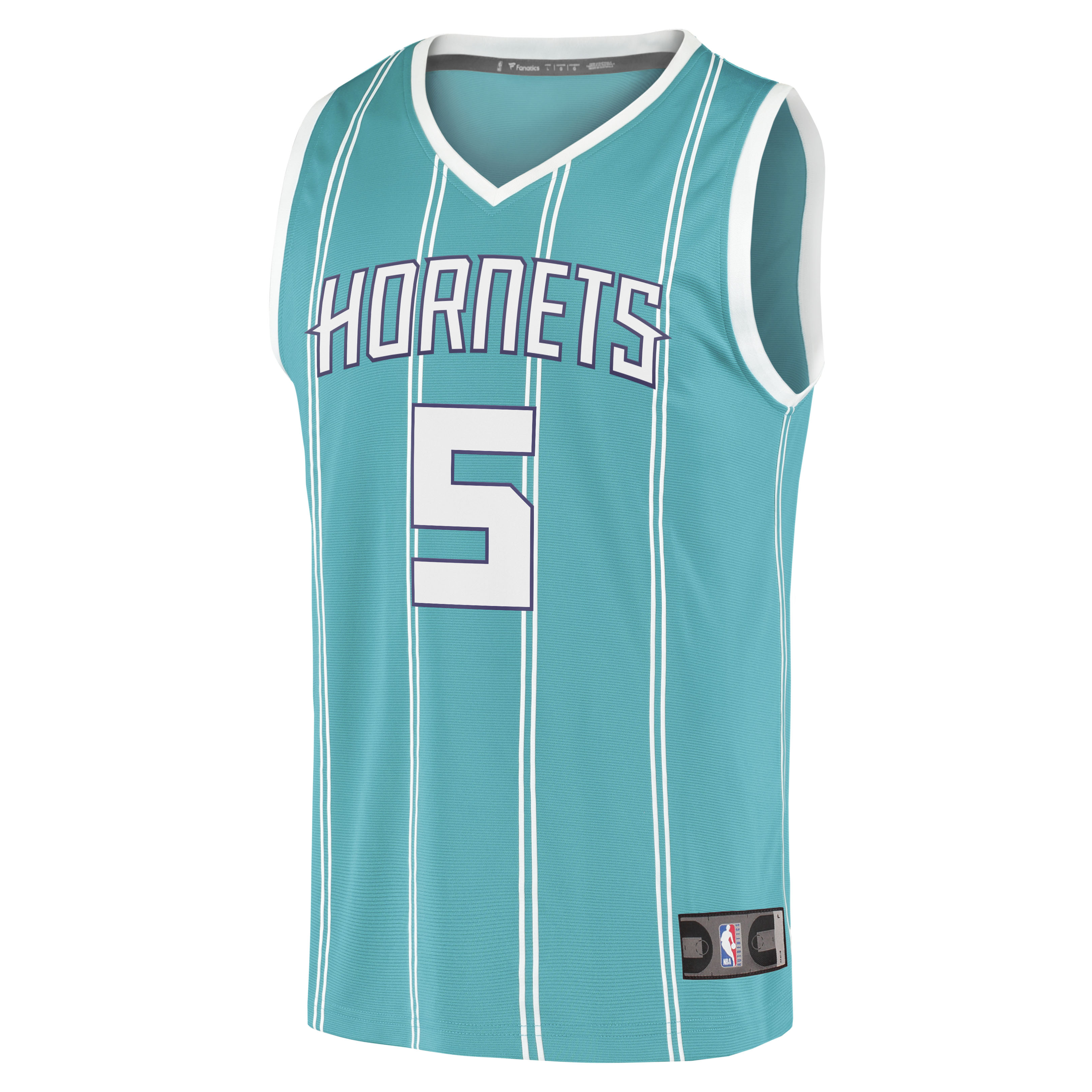 Alternative view of Mark Williams Charlotte Hornets Fanatics Fast Break Replica Player Basketball Jersey - Icon Edition - Teal