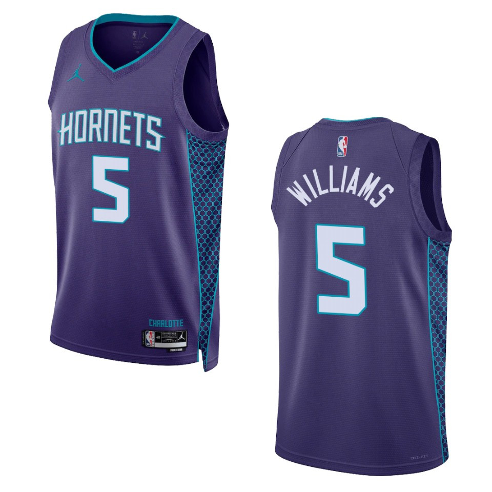 Mark Williams Statement Edition Charlotte Hornets 2022-23 Purple Swingman Basketball Jersey