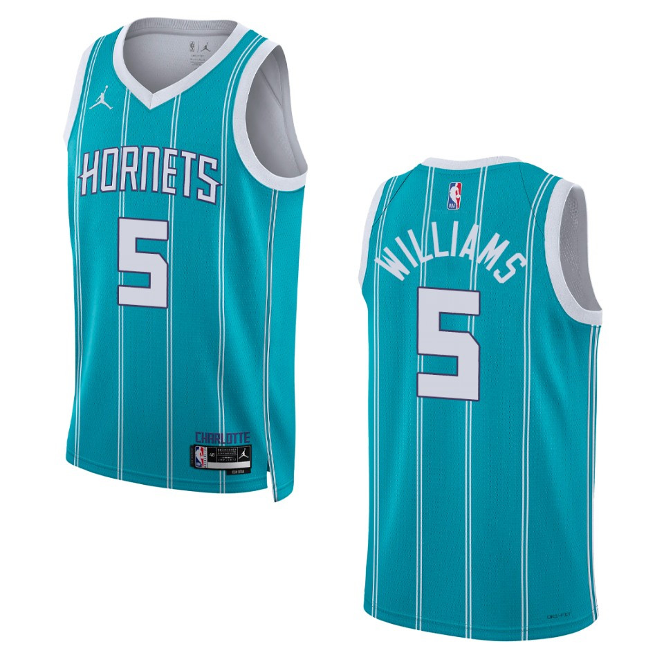 Mark Williams Teal Icon Edition 2022-23 Charlotte Hornets Swingman Basketball Jersey