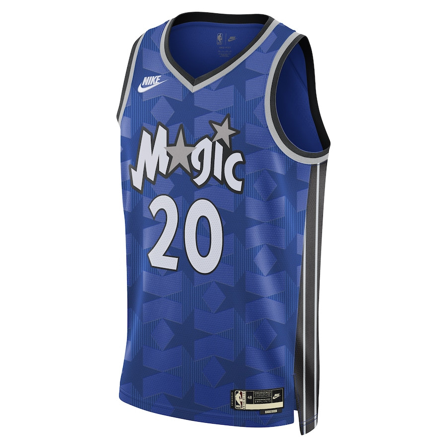 Alternative view of Markelle Fultz 20 Orlando Magic Unisex 2023/24 Swingman Basketball Jersey – Classic Edition - Blue - JS657 