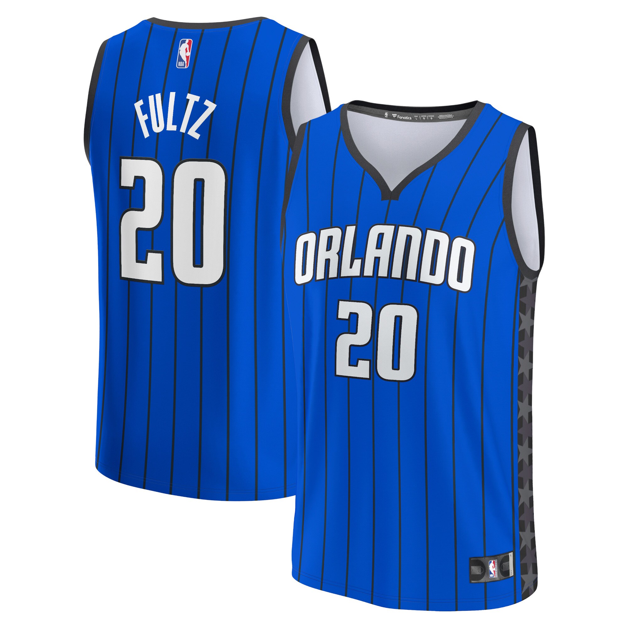 Alternative view of Markelle Fultz Orlando Magic Fanatics Branded Fast Break Replica Player Basketball Jersey - Statement Edition - Blue