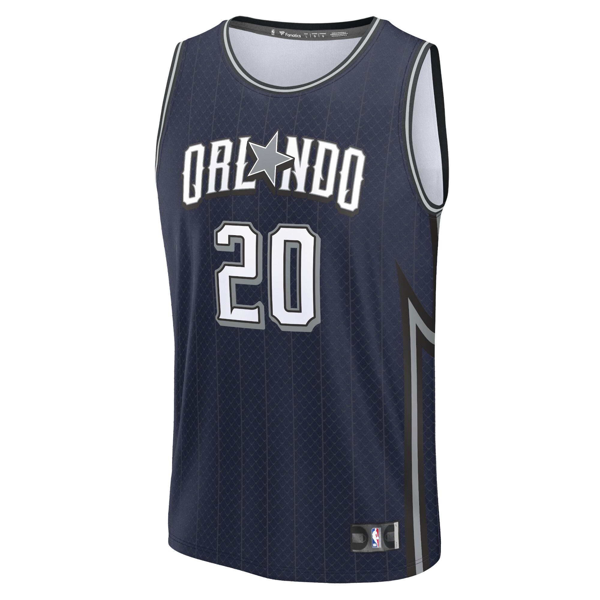 Alternative view of Markelle Fultz Orlando Magic Fanatics Fast Break Basketball Jersey - Navy - City Edition