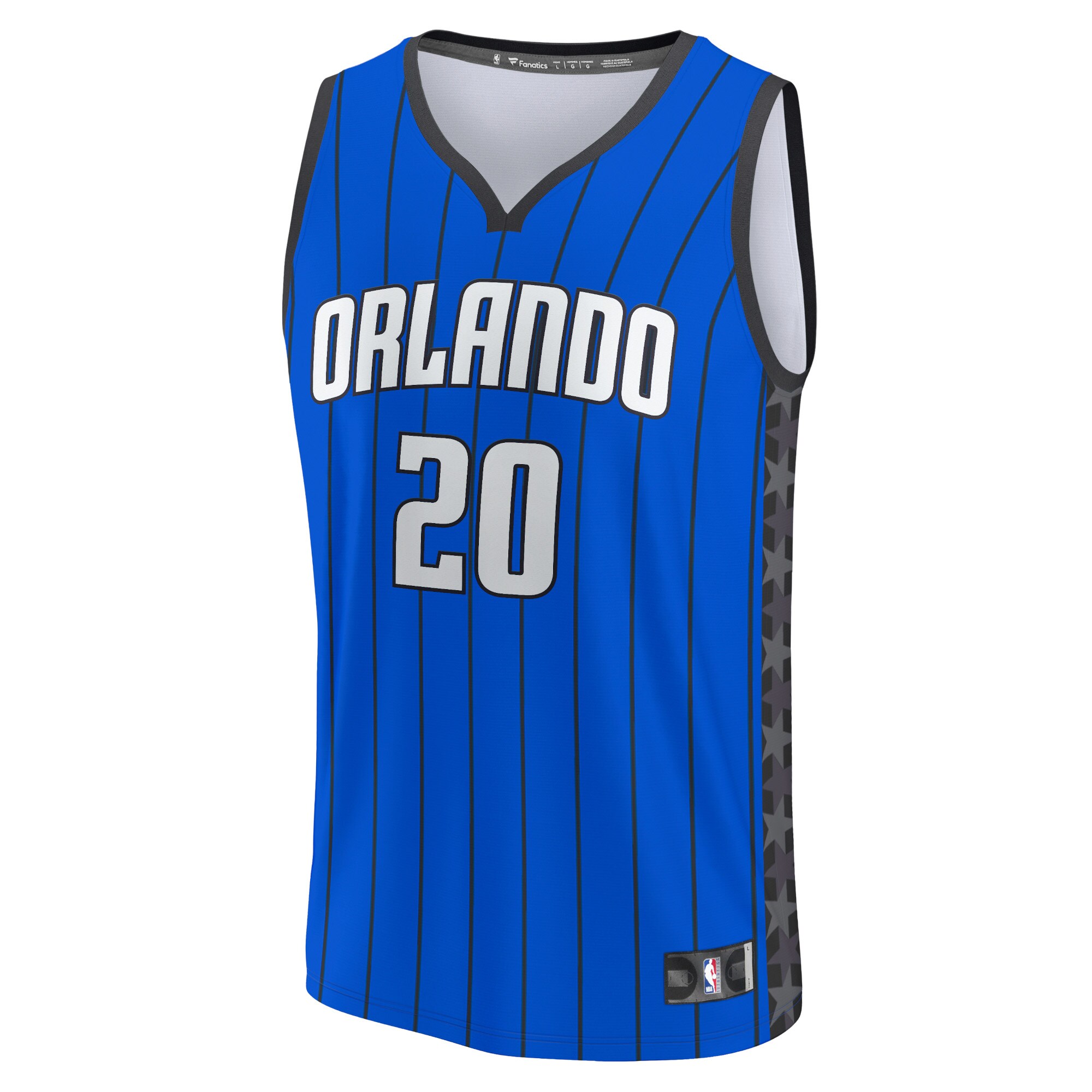 Alternative view of Markelle Fultz Orlando Magic Fanatics Fast Break Replica Player Basketball Jersey - Statement Edition - Blue