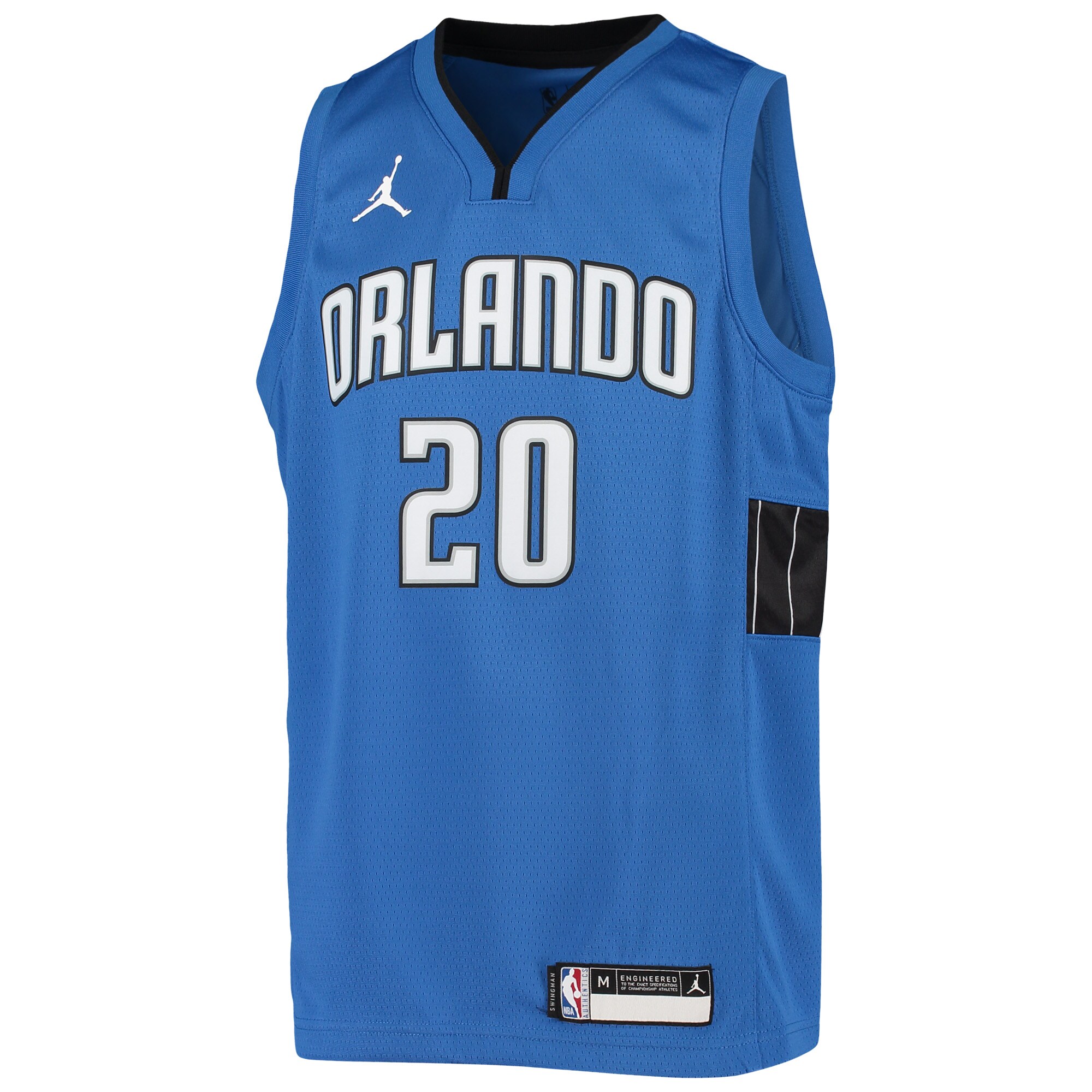 Alternative view of Markelle Fultz Orlando Magic Jordan Brand Youth 2020/21 Swingman Basketball Jersey – Statement Edition – Blue