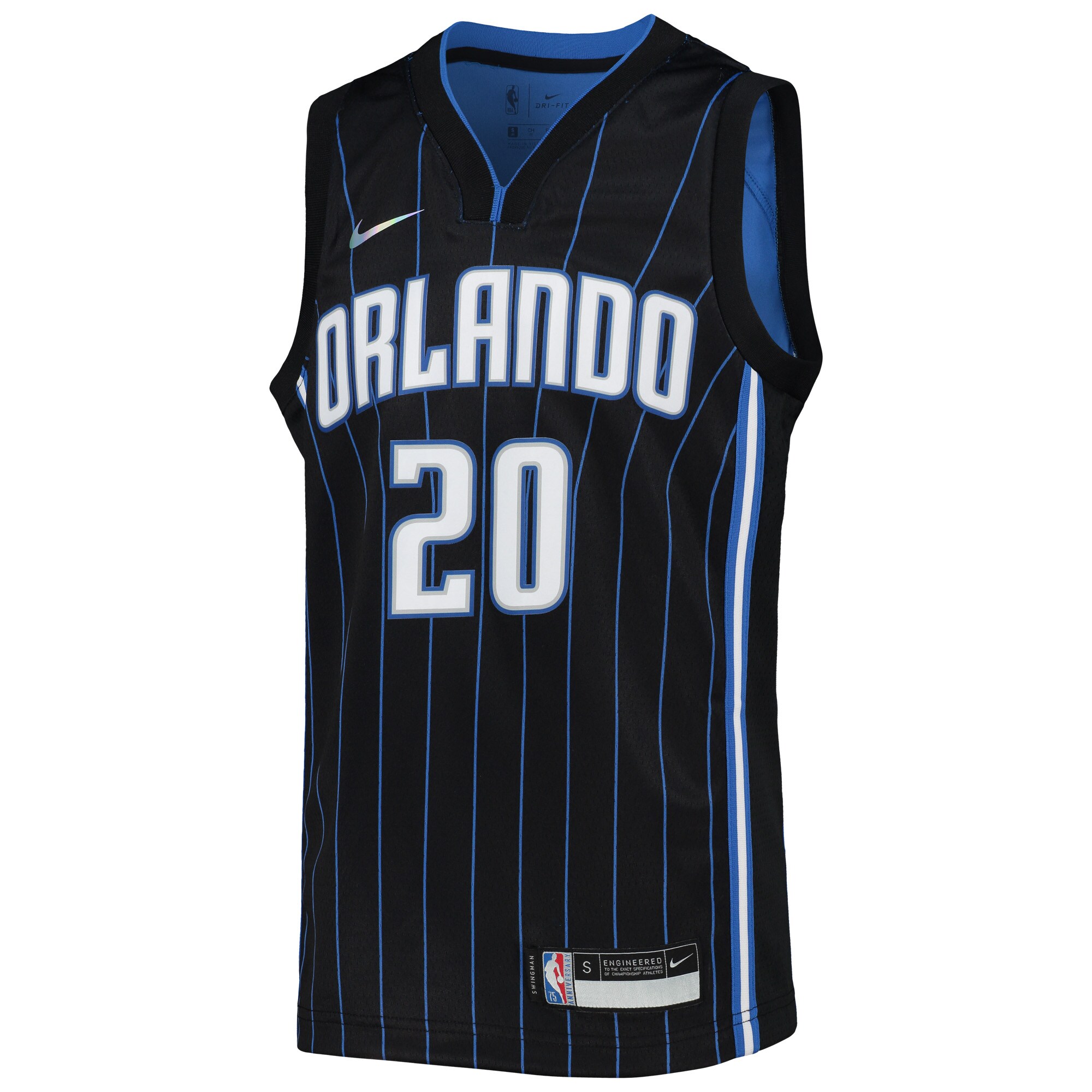 Alternative view of Markelle Fultz Orlando Magic Youth 2021/22 Diamond Swingman Basketball Jersey – Icon Edition – Black